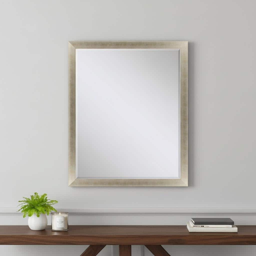 HomeRoots 33" Gold Accent Mirror - 27.00 in. x 33.00 in. x 2.00 in.