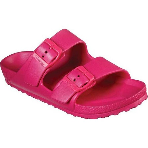 skechers cali breeze double strap eva slide sandal