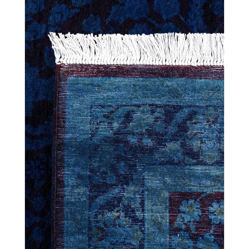 Fine Vibrance One-of-a-Kind Hand-Knotted Area Rug - Blue, 3' 1" x 5' 5" - 3' 1" x 5' 5"