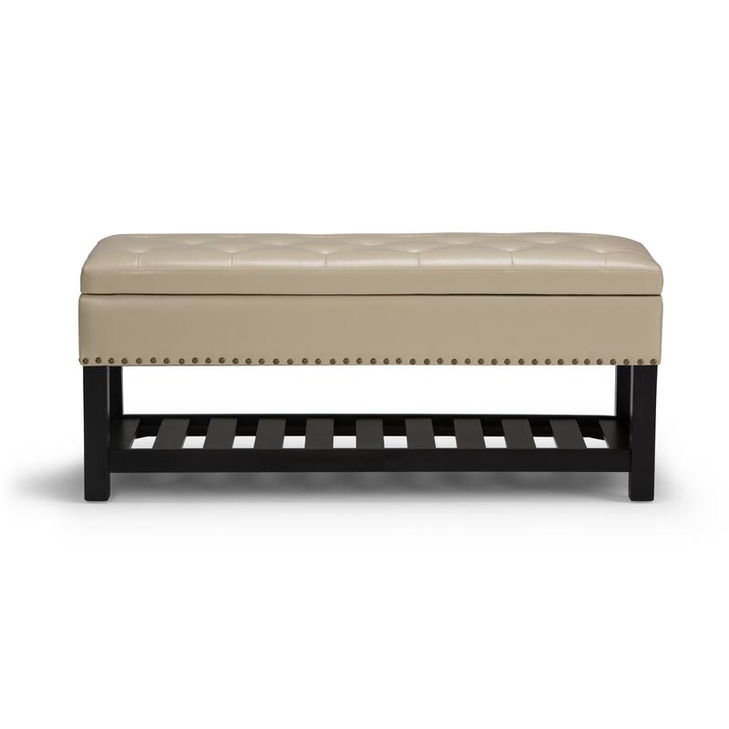 WYNDENHALL Riley 43 inch Wide Rectangle Ottoman Bench - 43 W x 17 D x 19 H