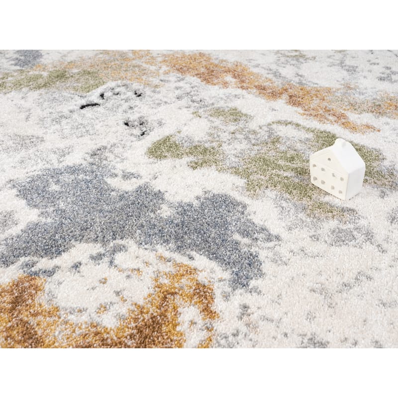 Paris Collection Abstract Cream/Lighte Grey Rug