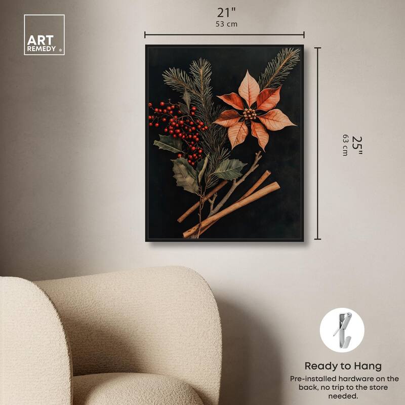 Hearth Flora Canvas by Art Remedy