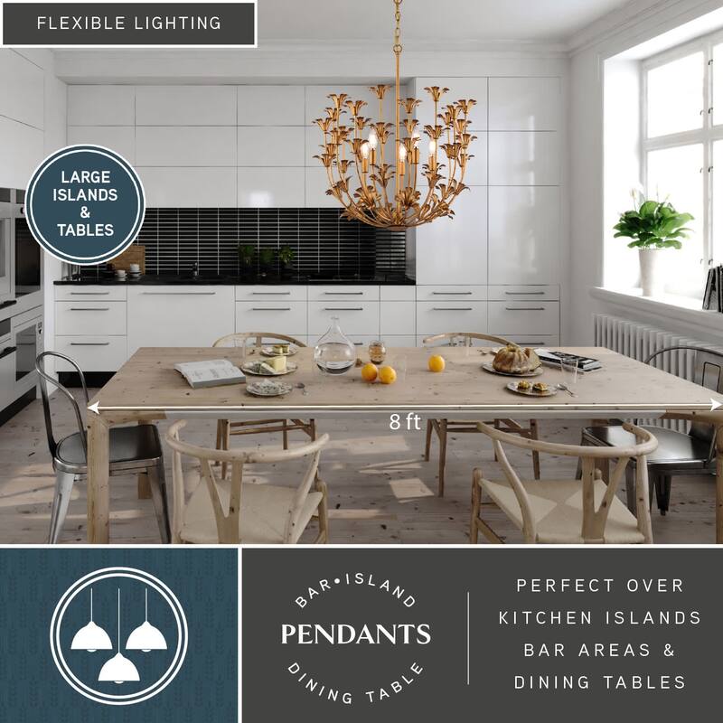 Vaxcel Lighting P0433 Camellia 5 Light 24" Wide Pendant