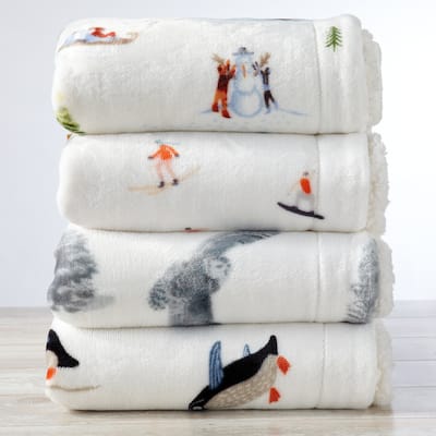 Luxurious Rustic Lodge Velvet Plush Throw