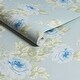 preview thumbnail 3 of 2, Shabby Chic by Rachel Ashwell Royal Bouquet Blue Wallpaper