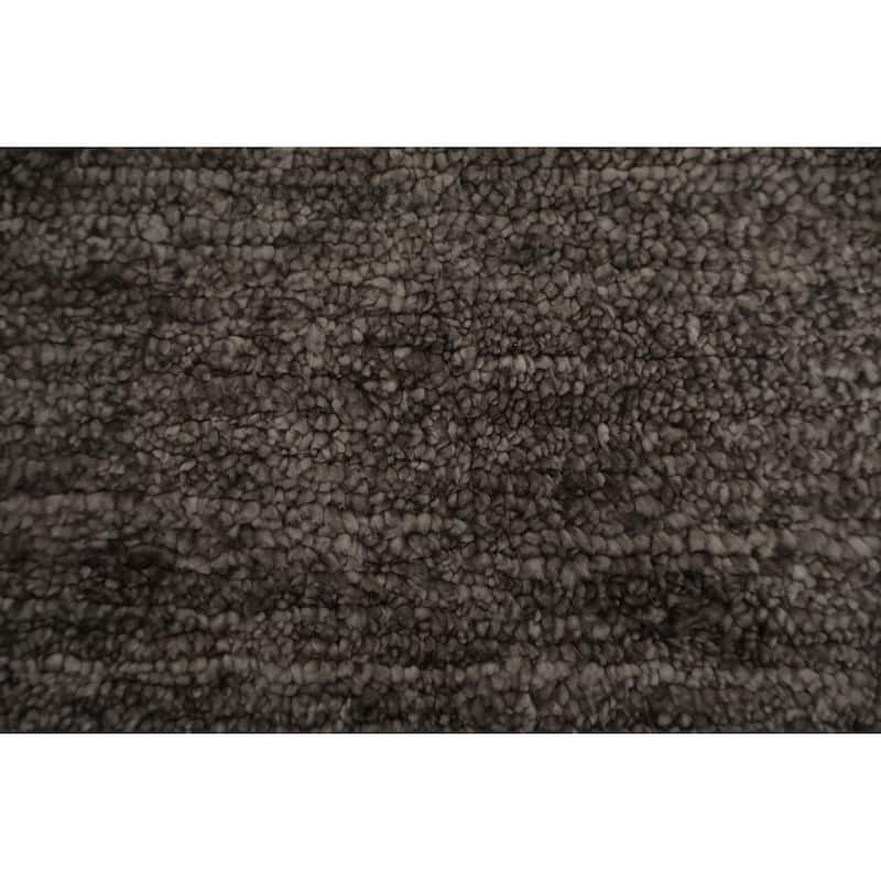 Hand Knotted Oriental 100% Wool Carpet Tribal Contemporary Brown Gabbeh Area Rug - 11' 3'' X 8' 6''