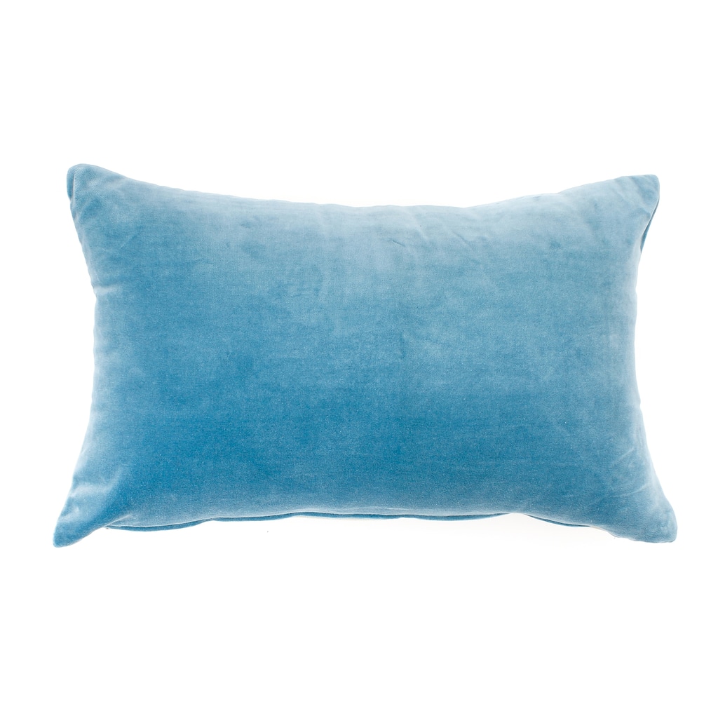 Jiti Indoor Classic Solid Color Modern Plush Velvet Decorative Accent Rectangle Lumbar Pillows 12 x 20
