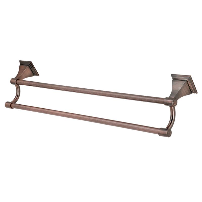 Kingston Brass Monarch 24-Inch Dual Towel Bar - Antique Copper