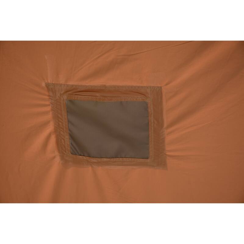 9.8 x13ft with canopy, Inflatable Camping Tents with Hand Pump, Air Glamping Tents, Easy Setup Waterproof and Windproof