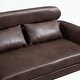 preview thumbnail 19 of 48, Loveseat With 2 Throw Pillows,Black Metal Legs