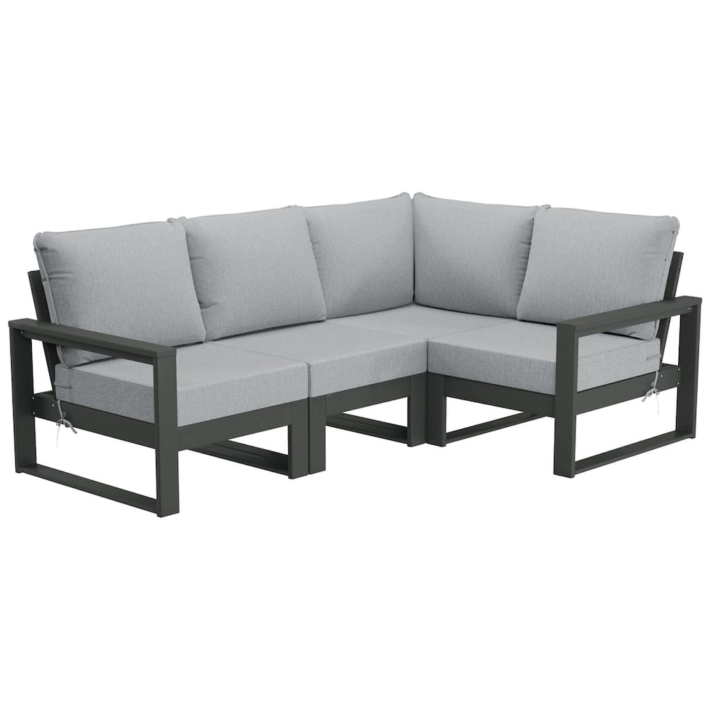 Endless Patio 4-Piece Deep Seating Set with Gray Frame