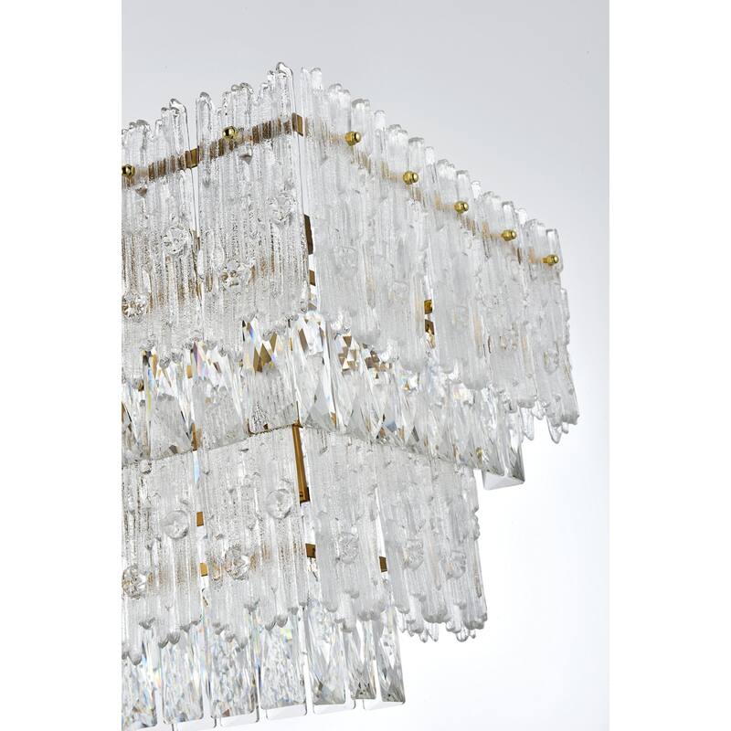 Elegant Lighting 1780G50 Emilia 8 Light 50" Wide Crystal Linear
