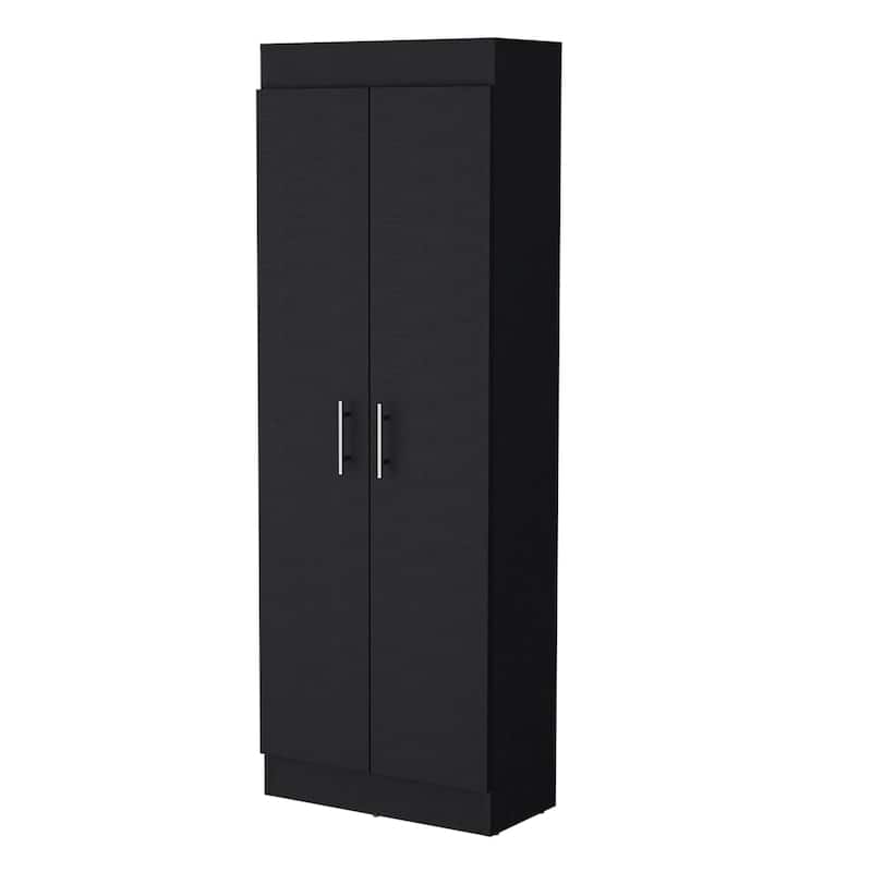 Modern 5-Shelf Storage Pantry Cabinet, Durable Manufactured Wood for Kitchen Organization
