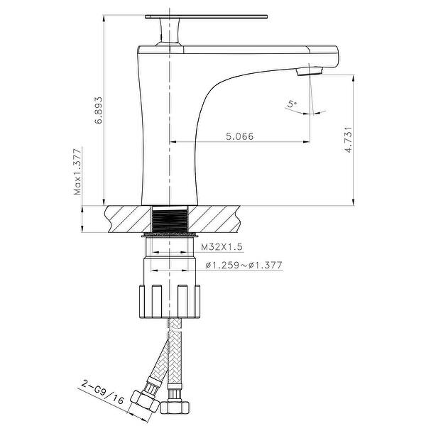 15.25in. W Round Undermount Sink Set In White Chrome Hardware With 1