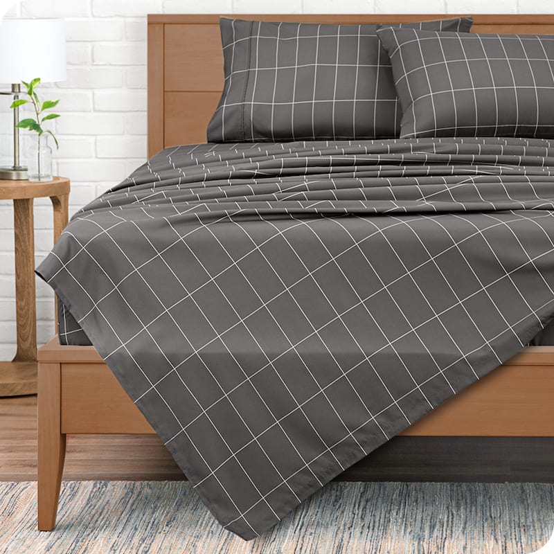 Bare Home Double Brushed Microfiber Flat Top Sheet