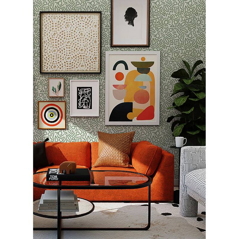 Aelfie Sage Doodle Abstract Peel & Stick Wallpaper