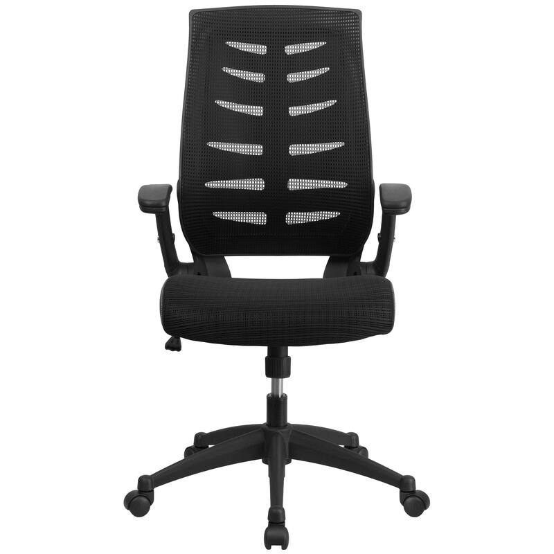 High Back Designer Mesh Swivel Executive Ergonomic Chair with Flip-Up Arms