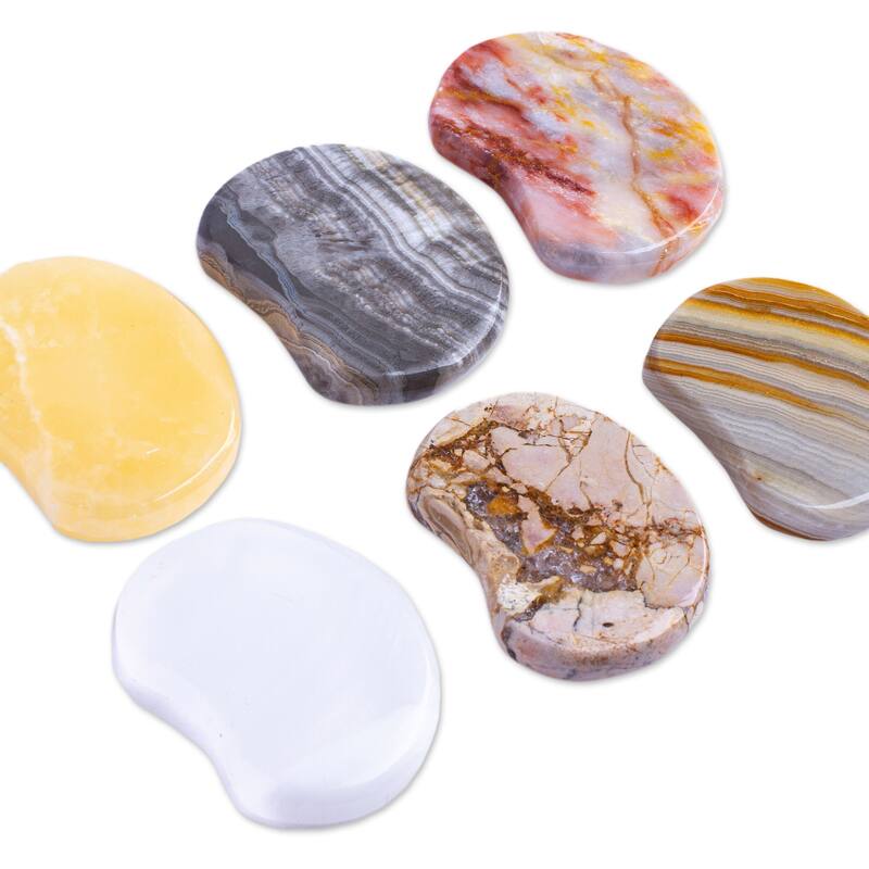 Novica Handmade Serene Limbo Stress-Relieving Stones (Set Of 2)
