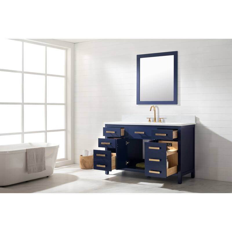 Valentino 54" Single Vanity in Blue