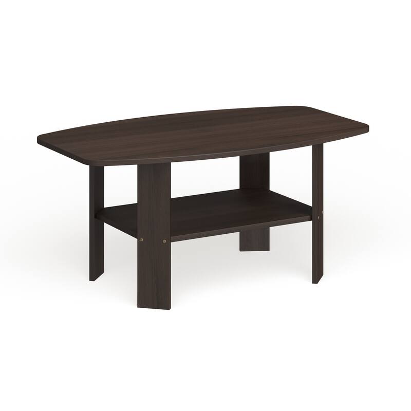 Porch & Den Bowery Simple Design Coffee Table - Dark Walnut