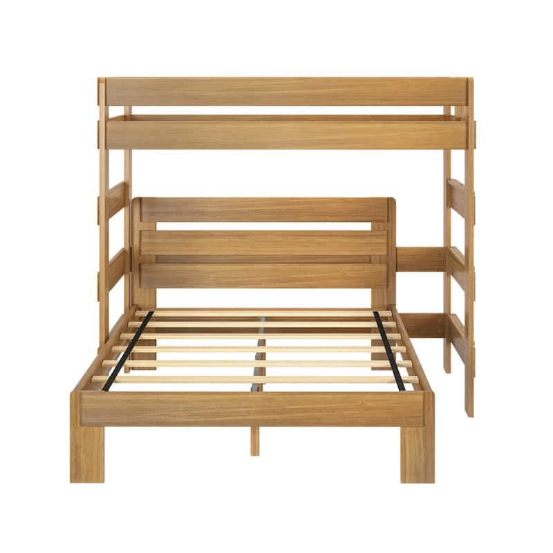 Max and Lily Farmhouse Twin over Queen L Shaped Bunk Bed