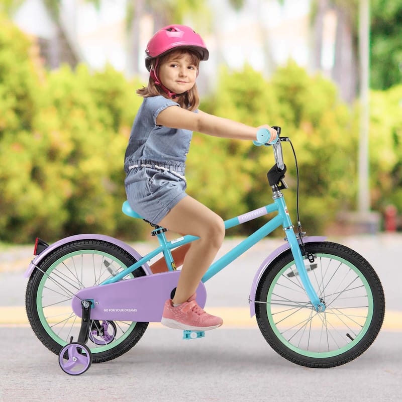 Costway 18" Kids Bike with Adjustable Saddle Handlebar Removable - See Details