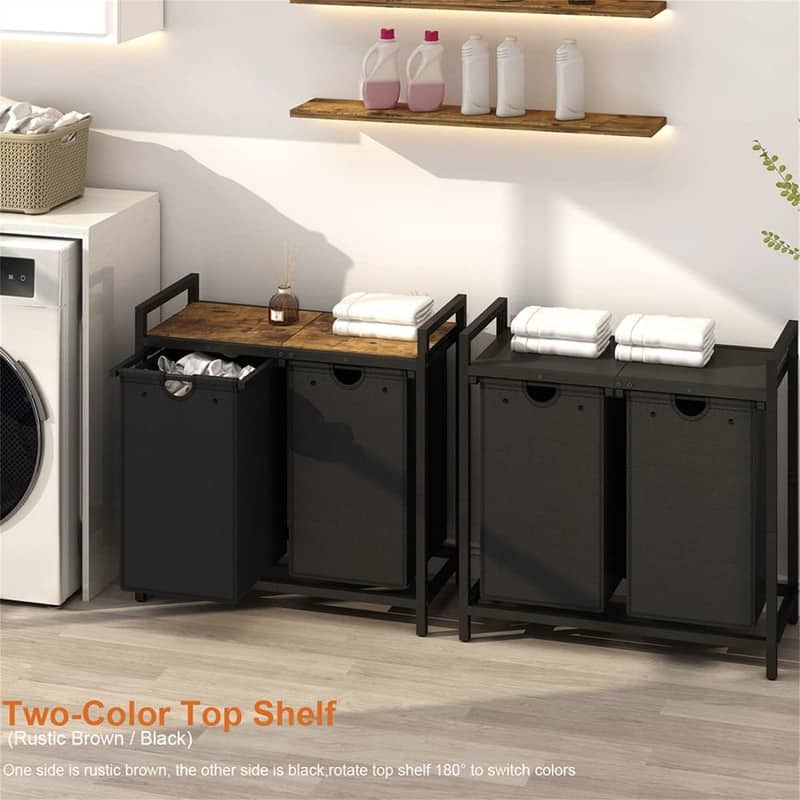 Clothes Hamper for Laundry Room - 28.4"L x 12.7"W x 28.7"H