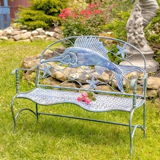 Curved metal bench sales