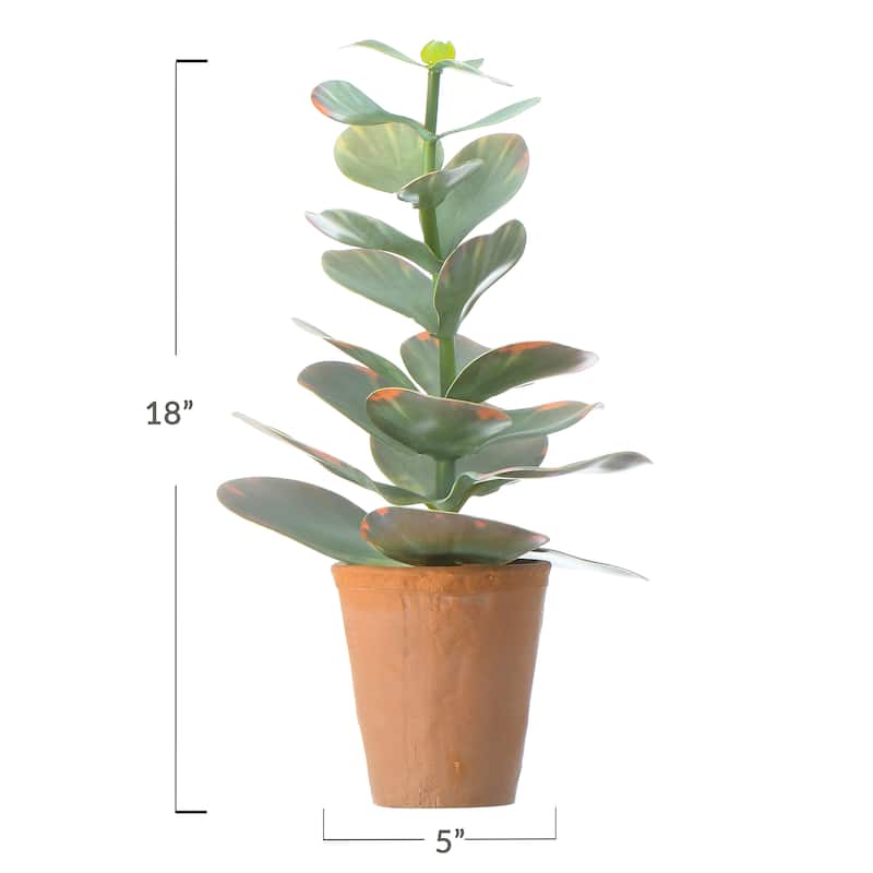 Faux Succulent in Terracotta Colored Pot