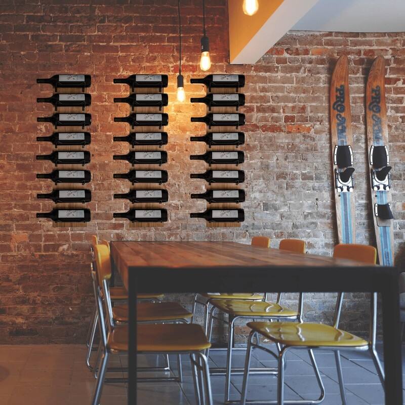 Wine Rack Wall Mounted - 7.75"D x4.25"W x 33.75"H