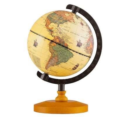 Costway Antique World Globe for Kids & Adults 5.5-Inch Desktop - Bronze - See Details