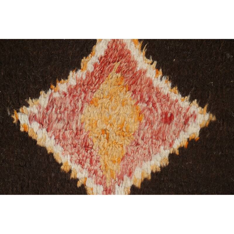 Tribal Oriental Moroccan Dining Room Area Rug Wool Hand-knotted Carpet - 9'0" x 11'6"