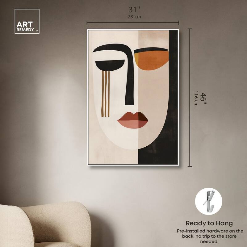 Face Moderne III Canvas by Art Remedy