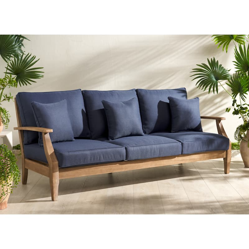 SAFAVIEH Couture Martinique Wood Patio Sofa