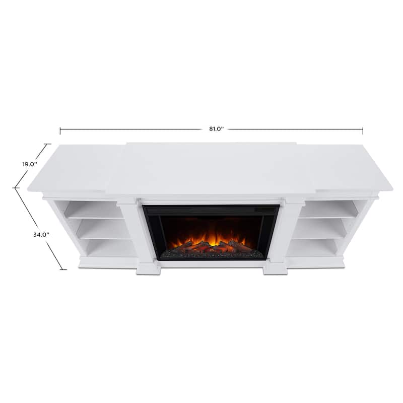 Eliot 81" Grand TV Stand Electric Fireplace by Real Flame