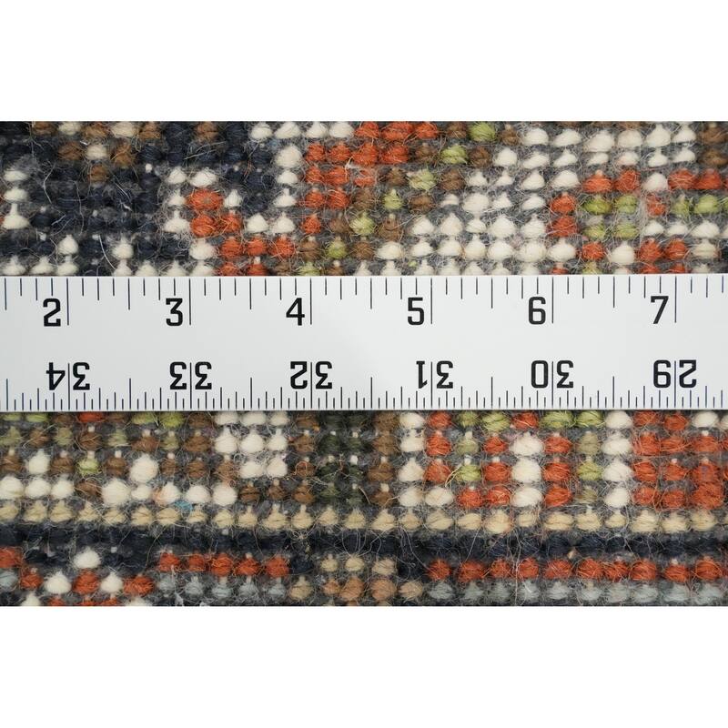 Hand Knotted Oriental 100% Wool Carpet Traditional Medallion Oranges & Rust Heriz (serapi) Area Rug - 3' 0'' X 2' 0''