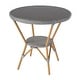 preview thumbnail 2 of 24, Tobias Outdoor Rattan and Metal Round Bistro Table