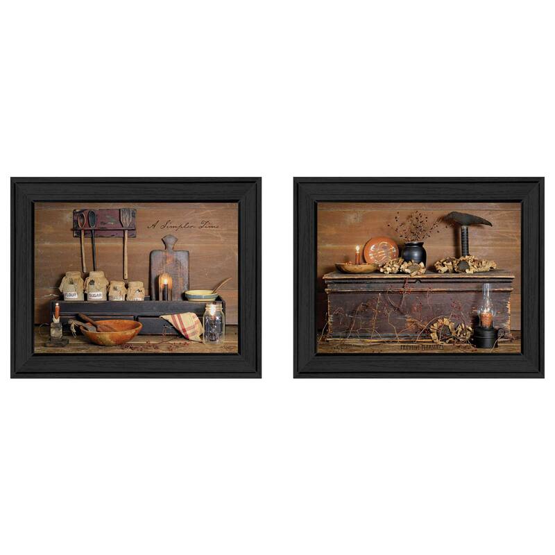TrendyDecor4U Contemporary "Rustic" 2-Piece Vignette by Billy Jacobs