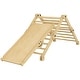 preview thumbnail 2 of 7, Wooden 4 in 1 Indoor Playground with Ramp & Seesaw, Climbing Toys for Toddlers聽