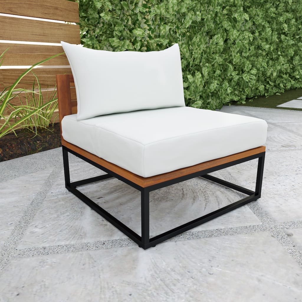 SEI Furniture Tara Sustainable Lounging Chair with Deep Seating and Cushions