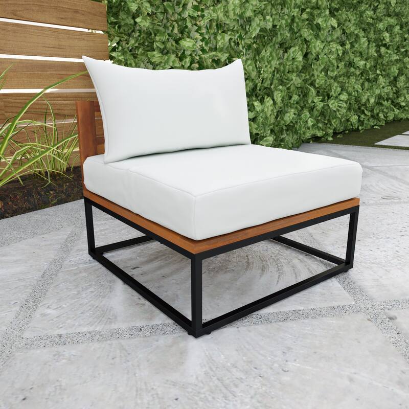 SEI Furniture Tara Sustainable Lounging Chair with Deep Seating and Cushions