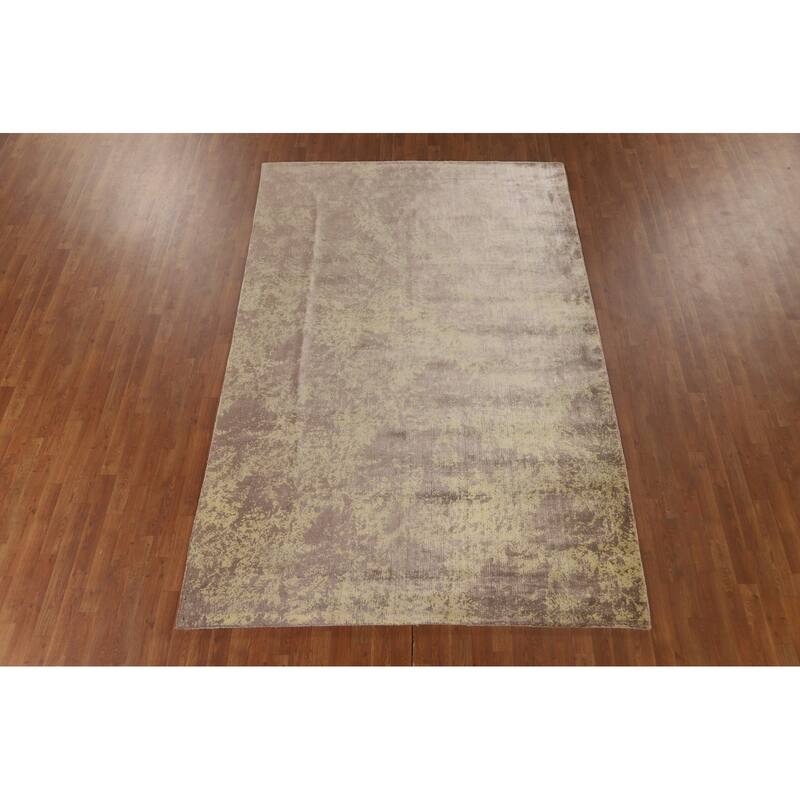 Abstract / Modern Area Rug Handmade Wool Carpet - 6'6" x 9'10"