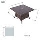 preview thumbnail 3 of 31, 5-Piece Aluminum Woven Rattan Dining Set with Cushions and Tempered Glass