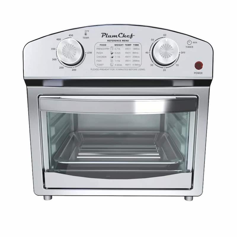 12.5 Quart 7-in-1 Convection Toaster Oven, 1500W, Stainless Steel, with 5 Pre-Set Menus