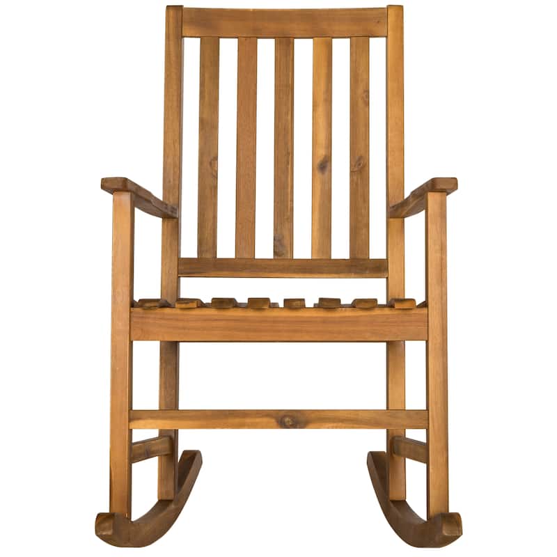SAFAVIEH Outdoor Sandorne Rocking Chair - 25W x 40D x 32H - Natural