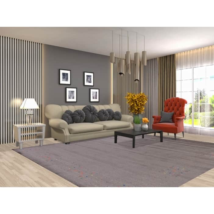 Hand Knotted Oriental 100% Wool Carpet Tribal Tribal Greys & Charcoal Gabbeh Area Rug - 10' 1'' X 8' 5''