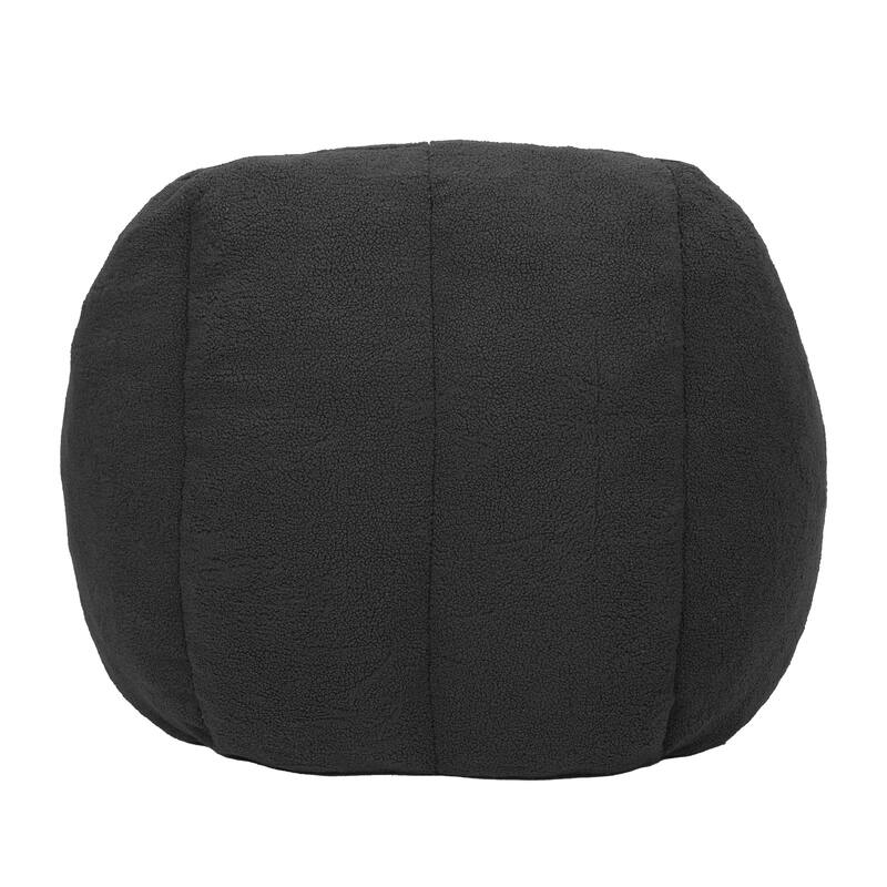 Fluffy Bean Bag Lazy Sofa Chair with Tufted Soft Stuffed Filling & Memory Foam