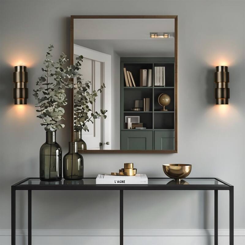 Modern Minimalist Ring Wall Sconces, Contemporary Flush Mounted Indoor Lamp