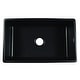 preview thumbnail 12 of 17, Austen Farmhouse Fireclay 30 in. Single Bowl Kitchen Sink with Fireclay Care IQ Kit