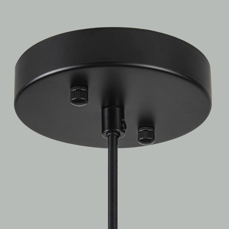 Modern 1-Light Green Dome Pendant Light with Decorative Wood Accent